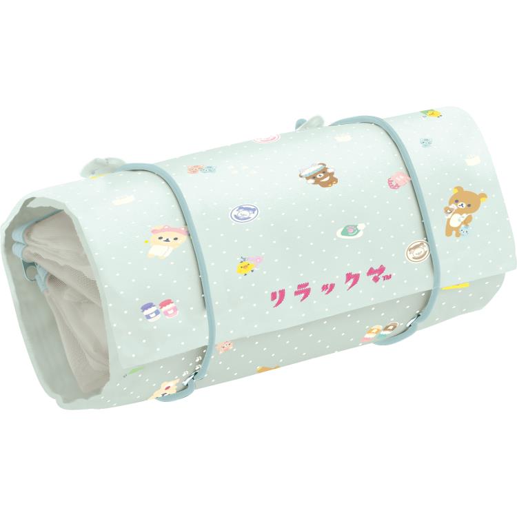 リラックマ スパポーチ ねこねこの湯 銭湯 温泉 ロールタイプ メッシュポーチ付