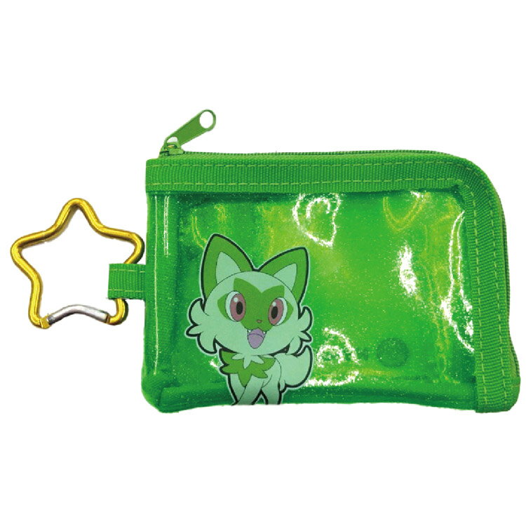 ポケットモンスター ポケモン グッズ クリアコインケース グリーン ニャオハ クリアPVCシリーズ 136854