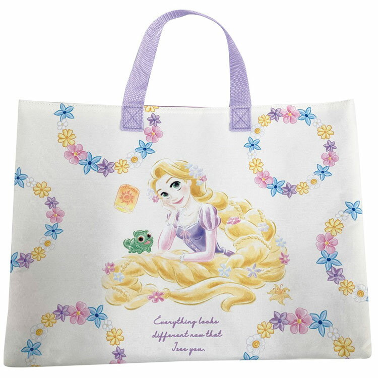 塔の上のラプンツェル チャームバッグ ポリエステル 2024入園入学 191615 手提げ レッスンバッグ
