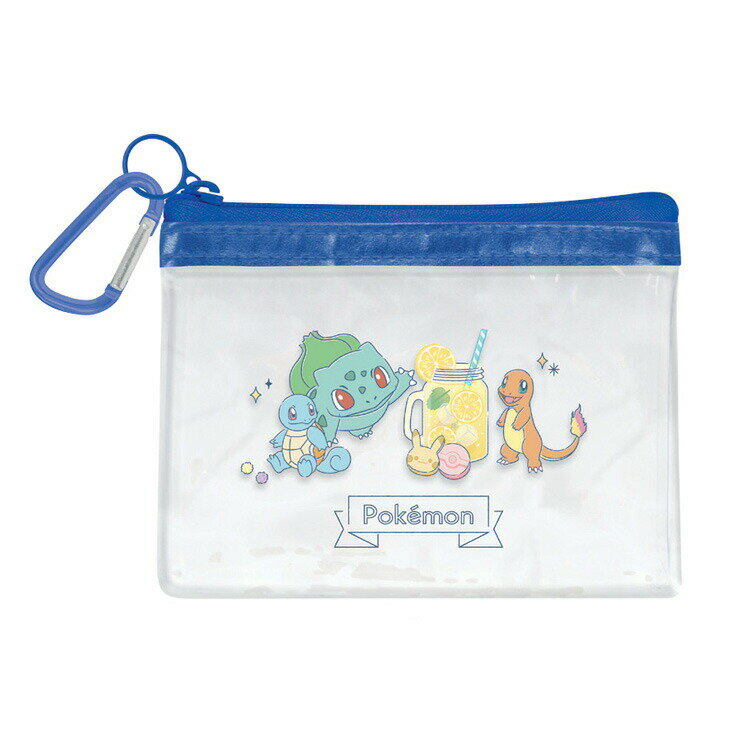 ポケットモンスター ポケモン グッズ カラビナ付ミニポーチ 旅立ちの3匹 カントー地方 小物入れ 037037