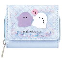 オバケーヌ グッズ 三つ折り財布 ブルー 214243