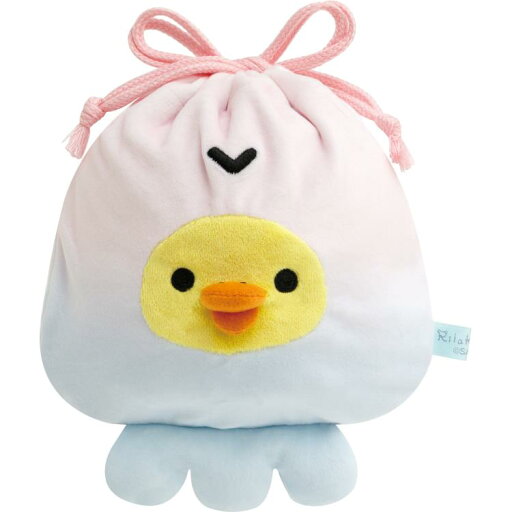 リラックマ ぬいぐるみ巾着 キイロイトリ クラゲ うみリラきぶん リラックマ ぬいぐるみ巾着 キイロイトリ クラゲ うみリラきぶん
