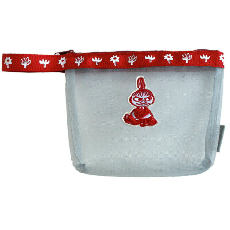 ムーミン グッズ テープ付きメッシュポーチ リトルミイ レッド 058930