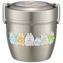 すみっコぐらし STLBD6AG 抗菌 真空ステンレス丼ランチジャー うさぎのおにわ 550ml お弁当箱 どんぶり型 保温 保冷
