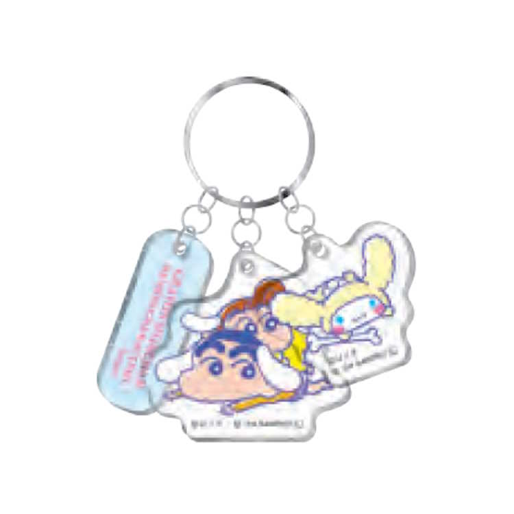 クレヨンしんちゃん×サンリオキャラクターズ 3連アクリルキーホルダー (B) 770659