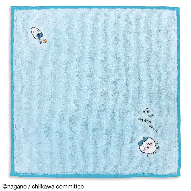 ちいかわ グッズ 41-4040060 タオルハンカチ おはなし ブルー ハチワレ