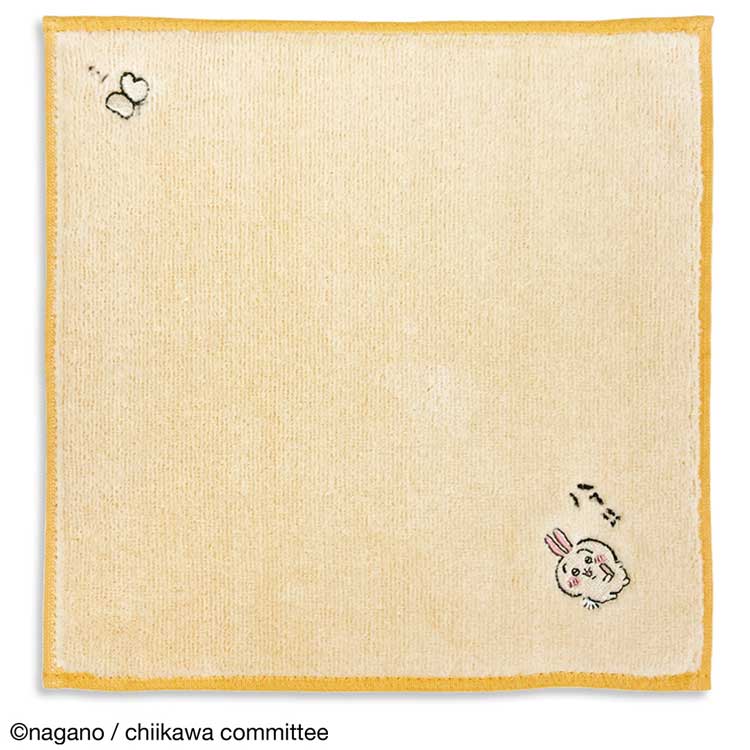 ちいかわ グッズ 41-4040060 タオルハンカチ おはなし イエロー うさぎ