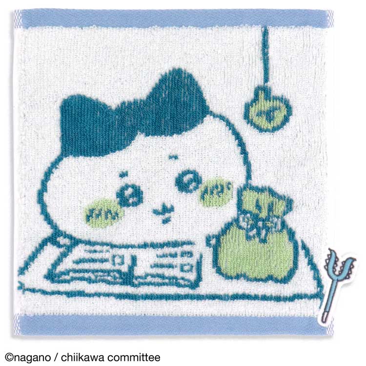 Hand Towel, Handkerchief - ちいかわ グッズ 41-1180060 タオルハンカチ おうち ブルー ハチワレ