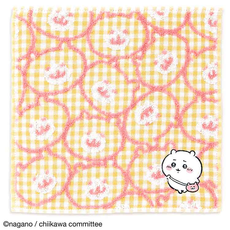ちいかわ グッズ 41-1070070 タオルハンカチ ポシェット イエロー