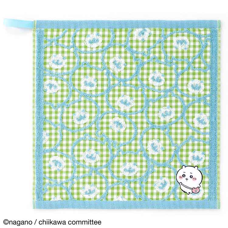ちいかわ グッズ 41-1071070 ウォッシュタオル ポシェット グリーン