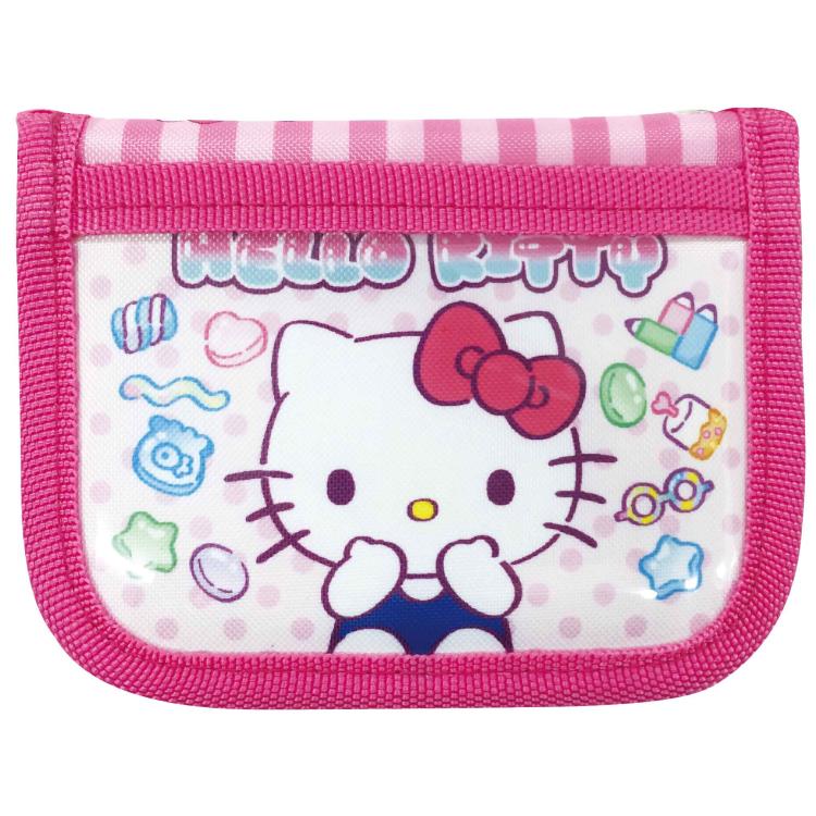 ハローキティ ウォレット ピンク 二つ折り財布 ファスナー 子供 キッズ 紐付き 427132