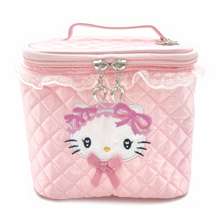 ハローキティ バニティポーチ ピンクキルト 50周年 244724のサムネイル