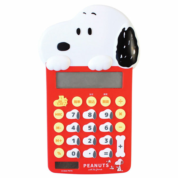スヌーピー マスコット電卓 レッド 227037