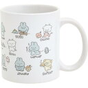 ぽかんとたん マグカップ ぽかんと どうしたの 陶器 白 ホワイト レンジ対応