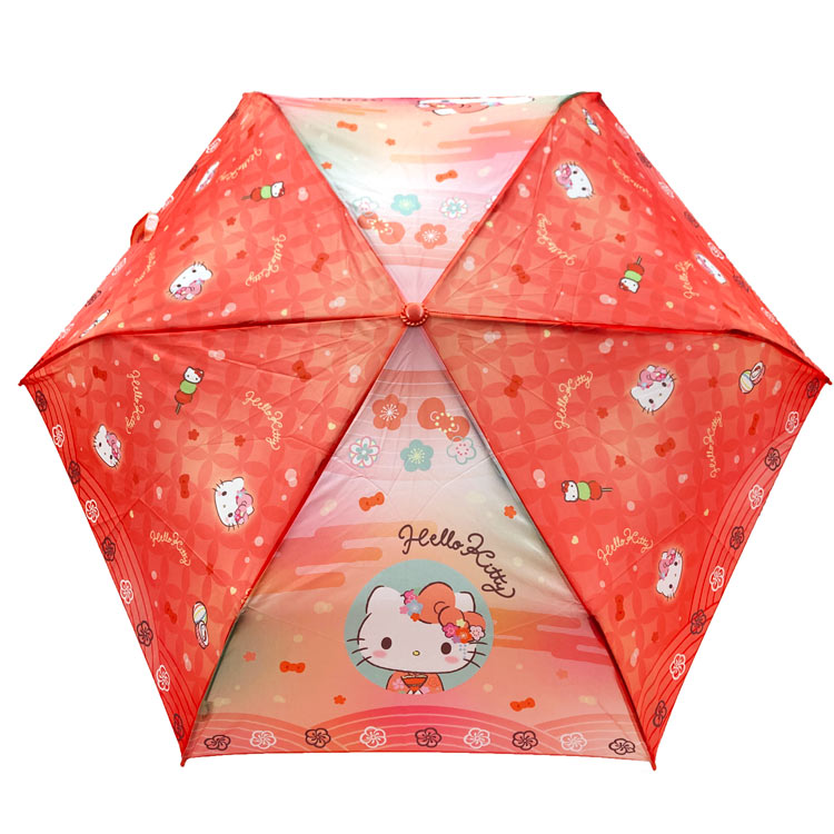 ハローキティ 折畳傘 53cm 折りたたみ傘 花日和 345270