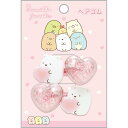 すみっコぐらし ヘアゴム 2個セット しろくま シャカシャカ ハート ピンク