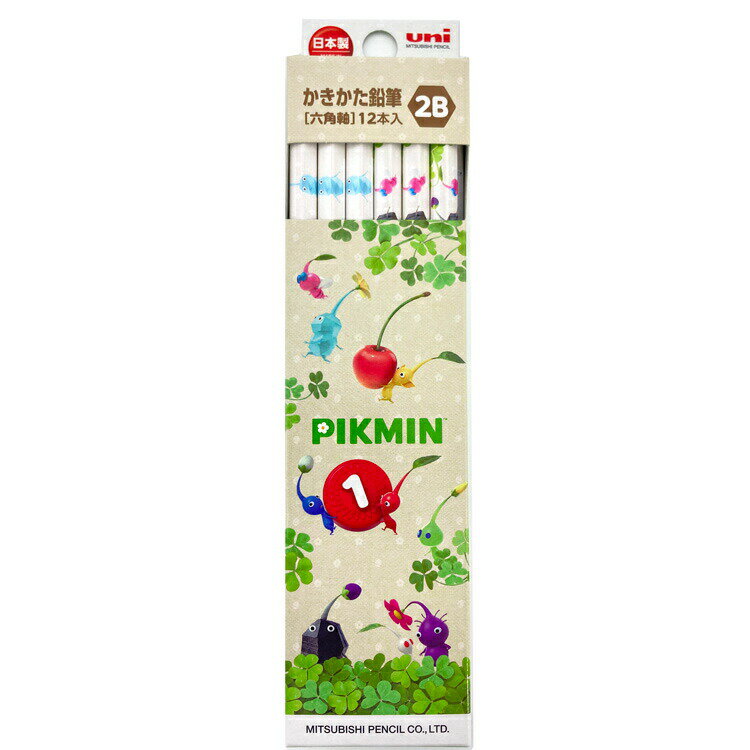 ピクミン K56522B かきかた六角軸 2B 鉛筆 1ダース 12本入り 新学期 新入学 三菱鉛筆