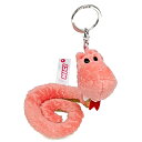NICI ニキ ビーンバッグ ヘビ 10cm ヘビ2025 ピンク×ゴールド ぬいぐるみ キーホルダー 干支 巳