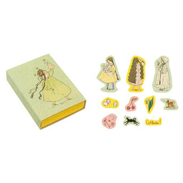 くらはしれい マッチ箱フレークシール 乙女 708263