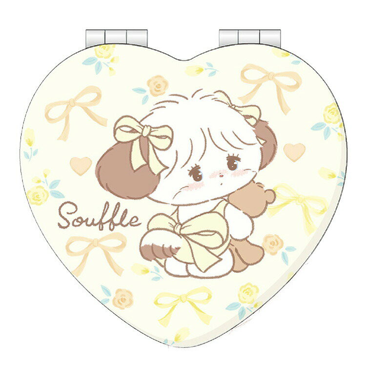 mikko illustrations ハートミラー スフレ コンパクトミラー 512822