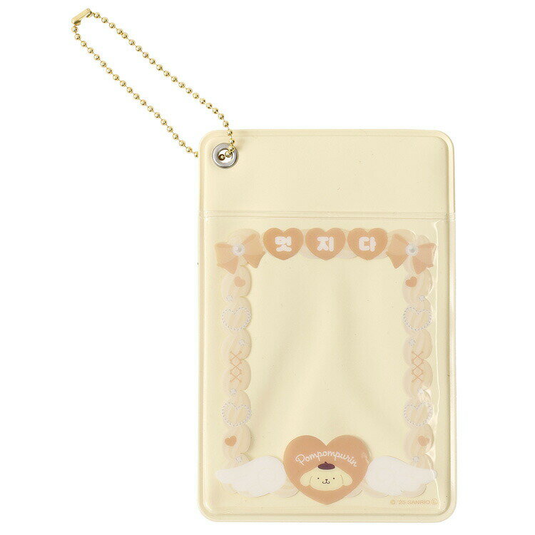 ポムポムプリン パスケース かっこいい トレカホルダー 定期入れ ハングル文字 078922