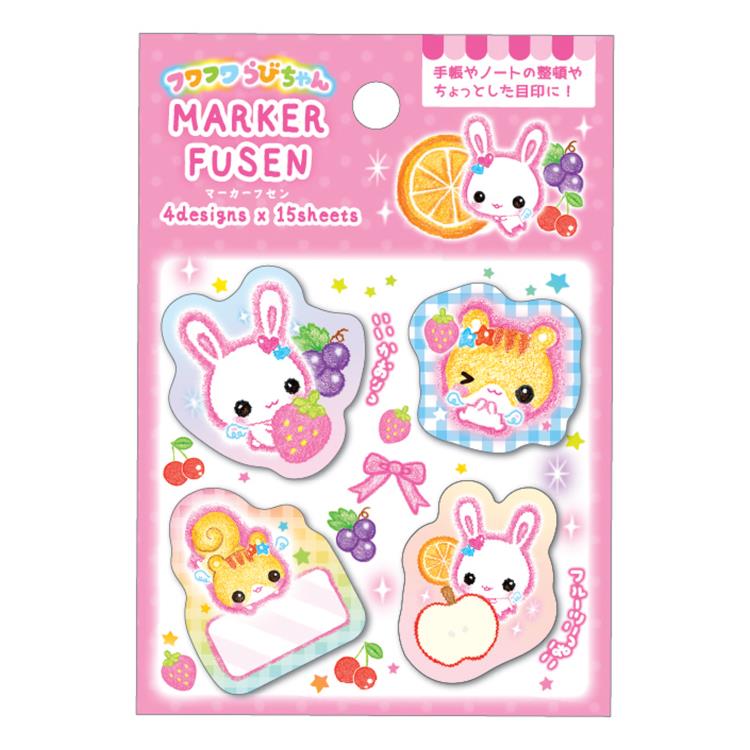 平成メモリー キャラマーカーふせん フワフワらびちゃん フルーツ 298991のサムネイル
