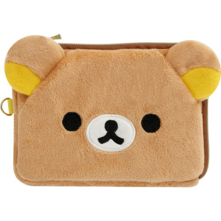 リラックマ ぬいぐるみパスケース リラックマ 定期入れ ミニポーチ キーチェーン 内ポケット付