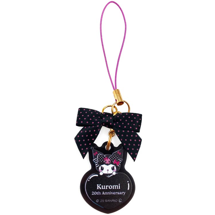 マイメロディ＆クロミ モバイルアクリルストラップ ピンクブラックパーティ クロミ 566689 50th＆20th ..