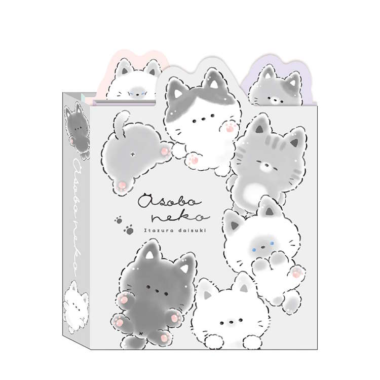 Rakuten - うちのねこちゃん ダイカットパタパタメモ あそぼうねこ 304197