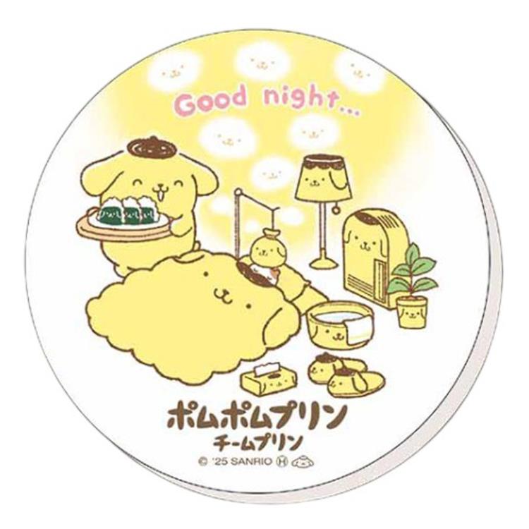 ポムポムプリン 吸水コースター Good night チームプリン 262771
