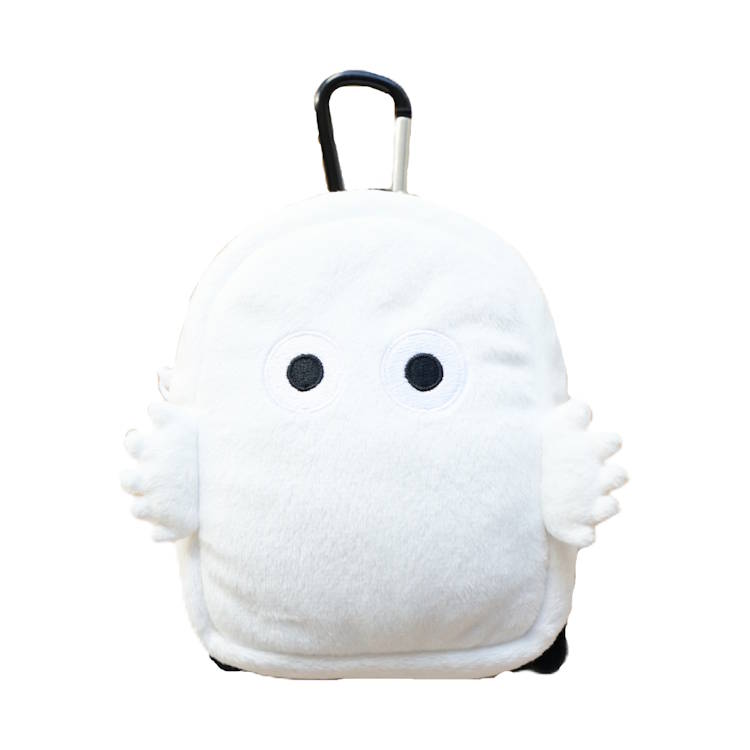 ムーミン グッズ ミニリュックポーチ ニョロニョロ ホワイト ミニポーチ 小物入れ カラビナ付き 641257