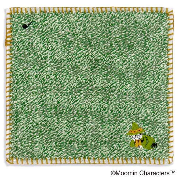 ムーミン 47-2910060G タオルハンカチ グリーン シンプルミックス MOOMIN