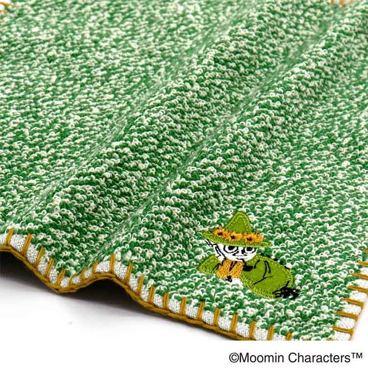 ムーミン 47-2910060G タオルハンカチ グリーン シンプルミックス MOOMIN