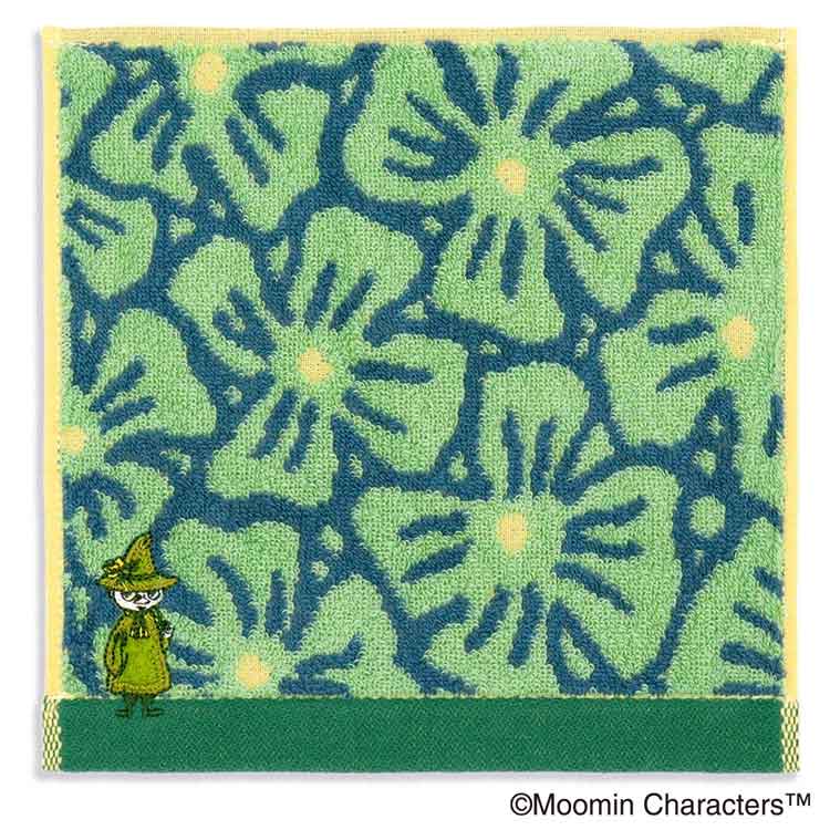 ムーミン 47-0340065B タオルハンカチ ブルー おめかし MOOMIN