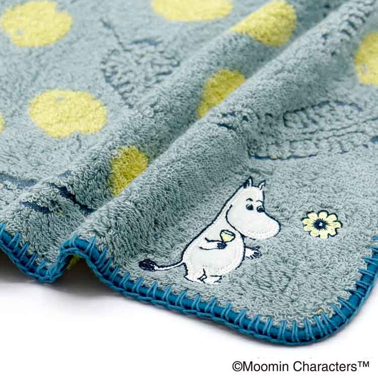 ムーミン 47-0350080B タオルハンカチ ブルー ハーベスト MOOMIN