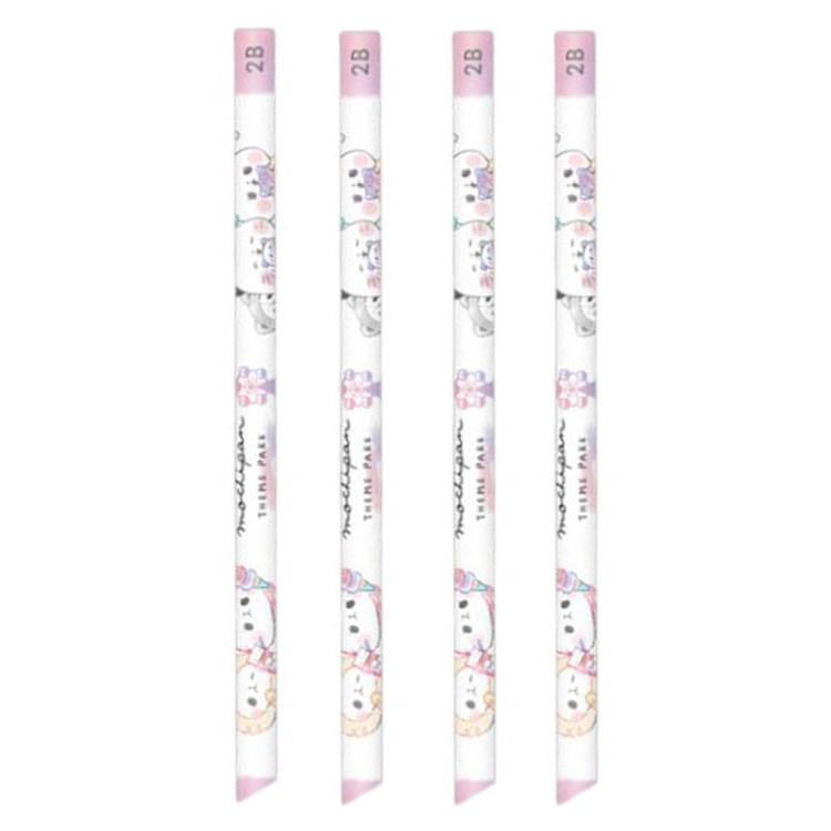 4本セット もちもちぱんだ 鉛筆 2B 遊園地スイーツ 268814