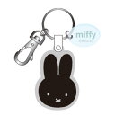 ミッフィー グッズ ラバーキーホルダー miffy face ブラック 641158(4)