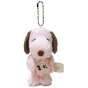 スヌーピー マスコット ピンク Snoopy and Teddy Bear 215406