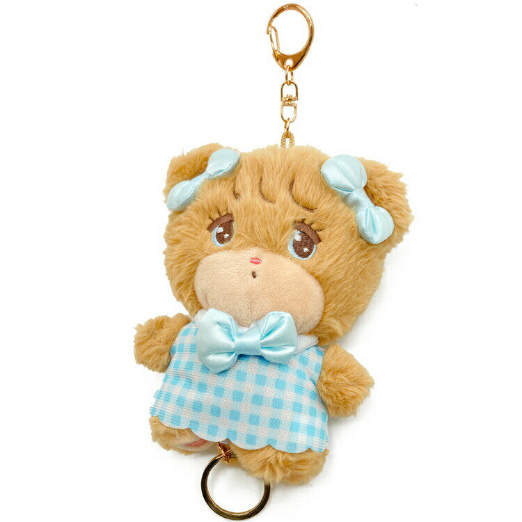 mikko illustrations リール付きマスコット ラテ ぬいぐるみ キーホルダー 990013