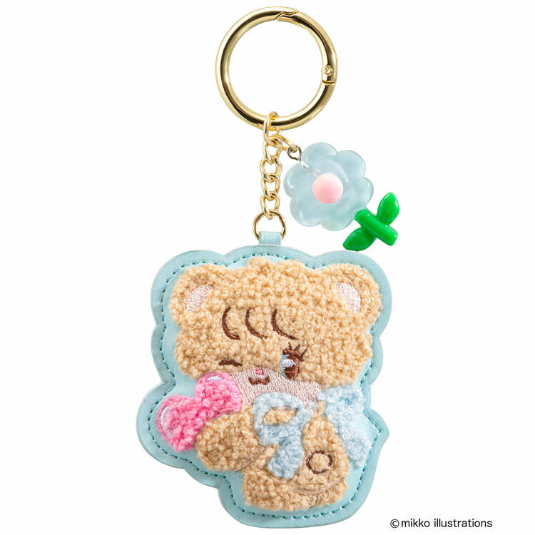 mikko illustrations ワッペンキーホルダー ラテ 158447