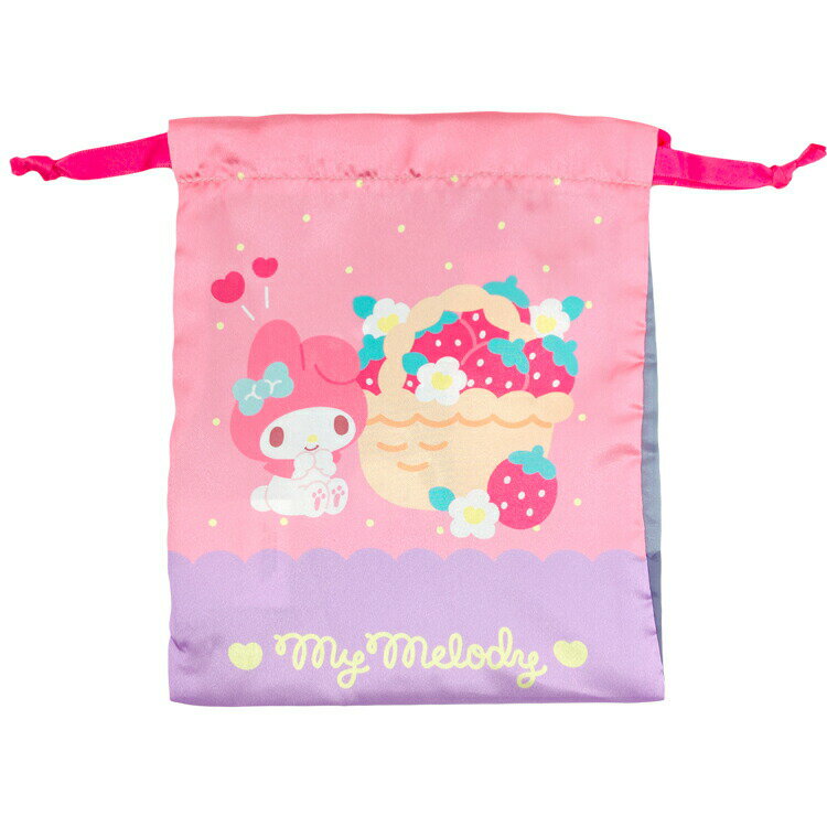 マイメロディ&クロミ リボン巾着 シンプル 178996