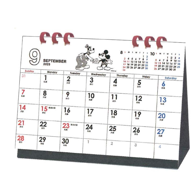 ミッキーマウス 2026年 カレンダー 1000136865 卓上 ヴィンテージ エコタイプ ペーパーリング 174178
