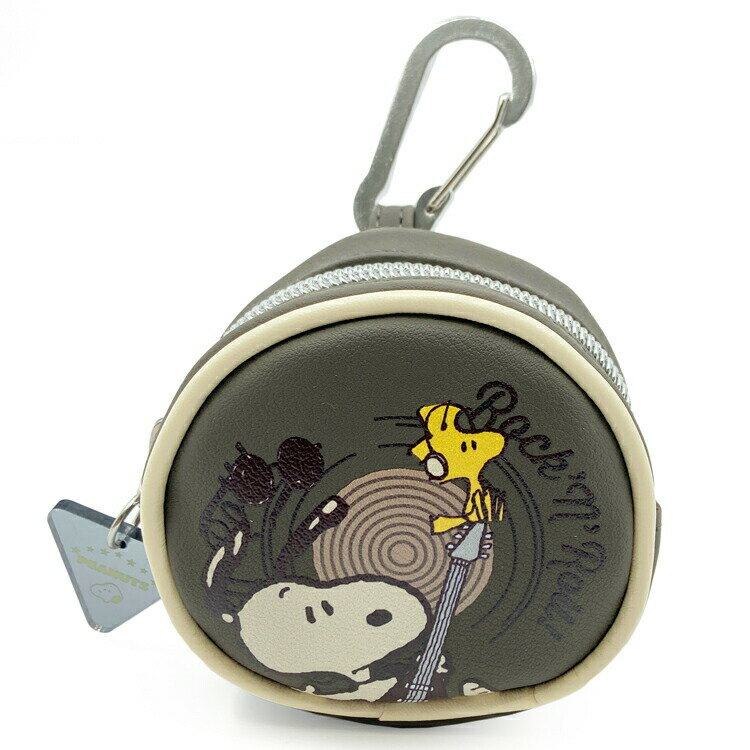 スヌーピー ポーチ レコード カラビナ付き ロックンロール 303684