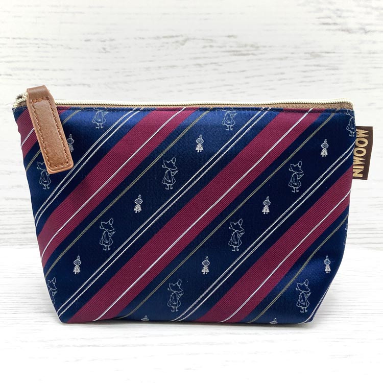 ムーミン グッズ ジャガードティッシュポーチ スナフキン&リトルミイ ストライプ 292578