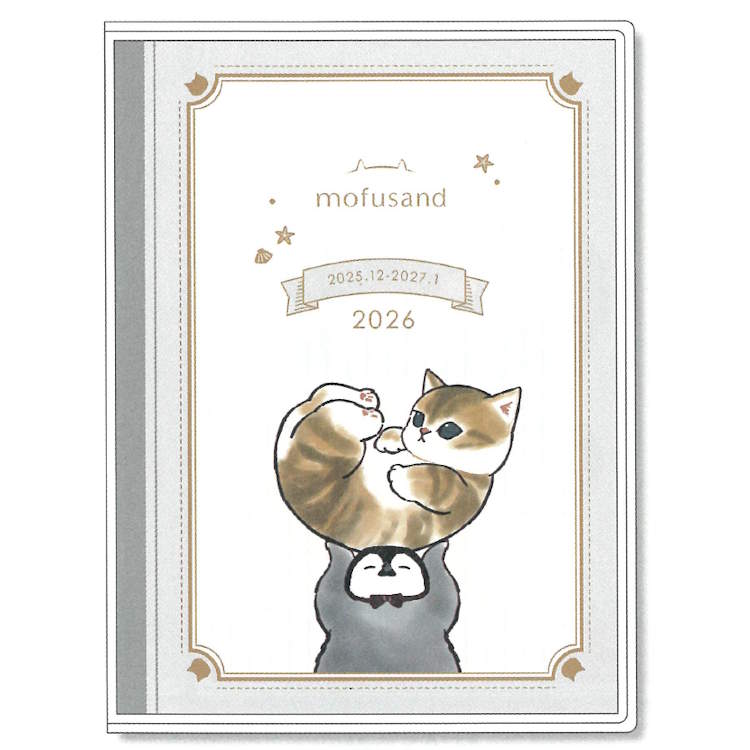 mofusand モフサンド 手帳 2026年 スケジュール帳 1000137369 B6 ブロック ウィークリー ペンギンにゃん 178374のサムネイル