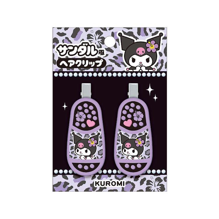 クロミ サンダル風ヘアクリップ 前髪クリップ 335092