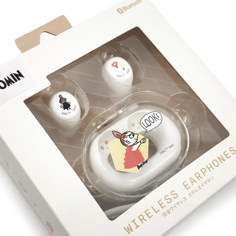 ファンシーモンスターのムーミン グッズ 完全ワイヤレスクリアステレオイヤホン リトルミイ 138398｜アングル2
