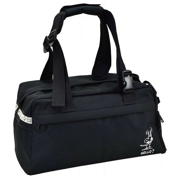 スヌーピー ボストンリュック ブラック ヴィンテージトラベル 294611