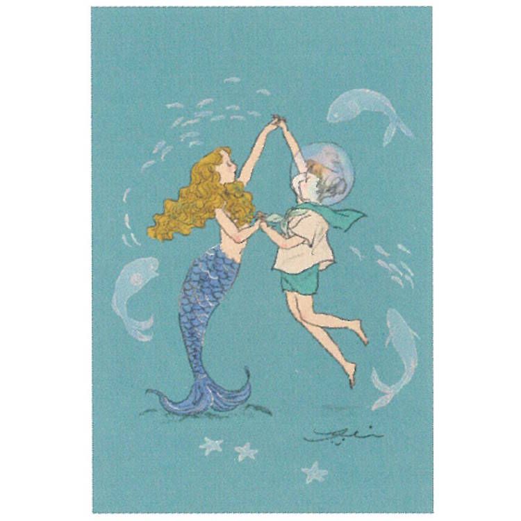 くらはしれい プレミアムポストカード 人魚とダンス 絵葉書 絵はがき イラスト 712895