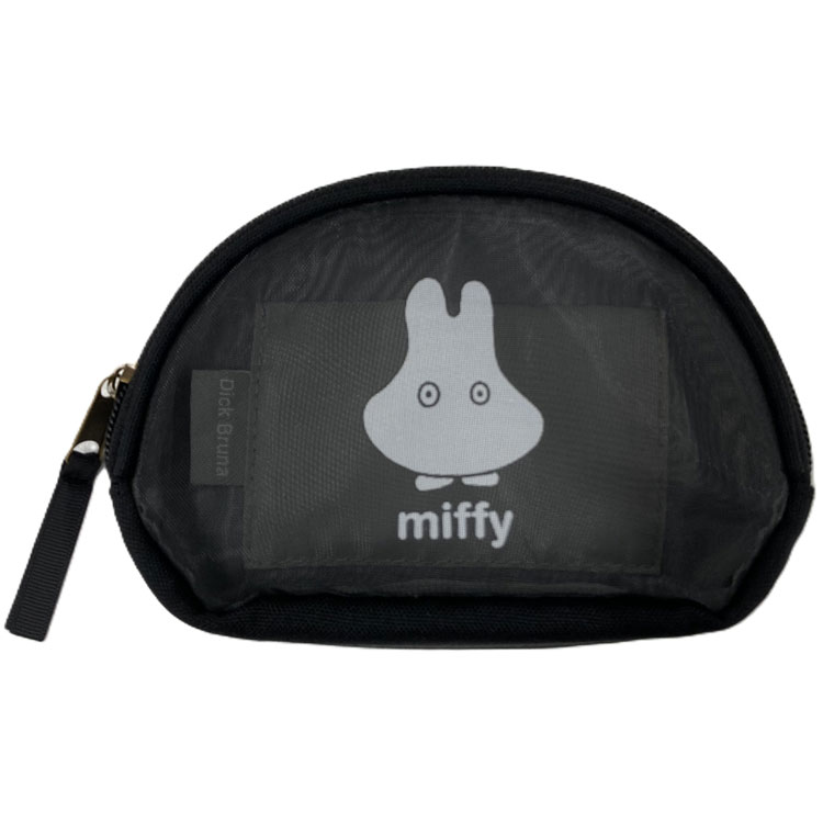 ミッフィー グッズ シェルポーチ ブラック おばけ ディックブルーナ 641912 ブラック コスメポーチ メ..